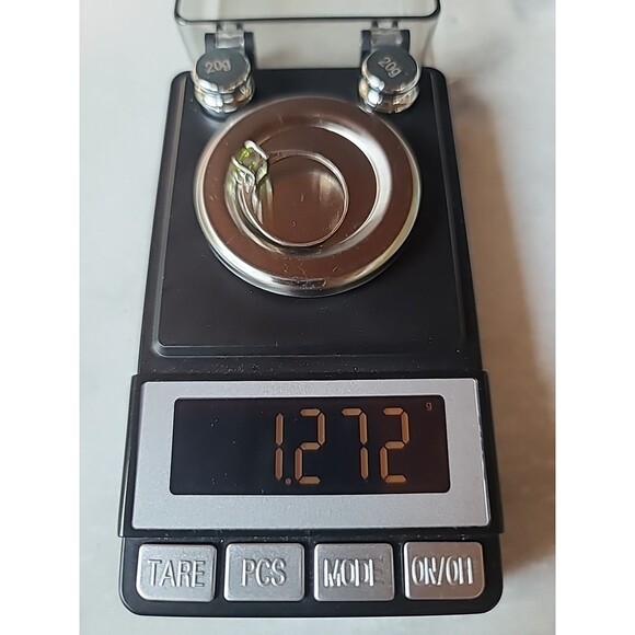 925 Sterling Silver Prong Set Peridot Rectangular Solitaire Ring, SIZE US 8 - Picture 10 of 10